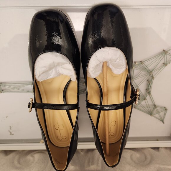 Jessica Simpson Black Treen Mary Jane Pumps. NIB. Size 7.5 - Picture 7 of 12